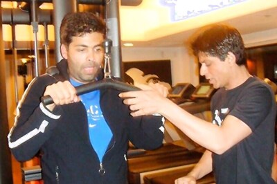This Gym Photo of Shah Rukh Khan and Karan Johar Is Pure Gold