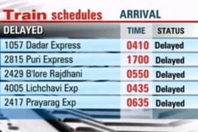 Train movement hit due to fog, flights on schedule