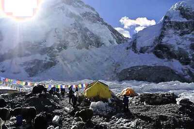 Two Indian children reach Everest base camp in Nepal