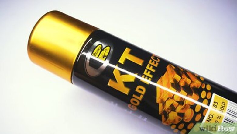 How to Spray Paint with Gold