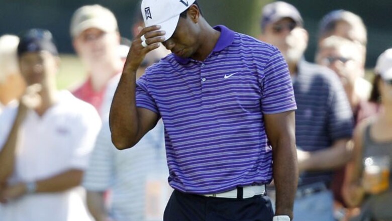 Tiger makes halfway cut at Deutsche Bank Ch'ship