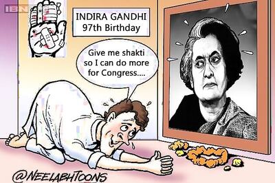 Cartoon of the day: Rahul remembers his grandmother Indira Gandhi on her 97th birth anniversary