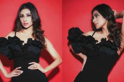 Sexy! Mouni Roy Sets Temperature Soaring In Body Hugging Black Mini Dress; Check Hot Photos