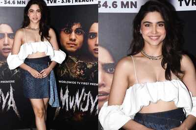 Sexy Video! Sharvari Wagh Goes Bold in Plunging Crop Top at Munjya TV Premiere, Hot Video Goes Viral | Watch