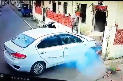 Shocking CCTV Video Captures Elderly Woman Killed Outside Her Home by Out of Control Car