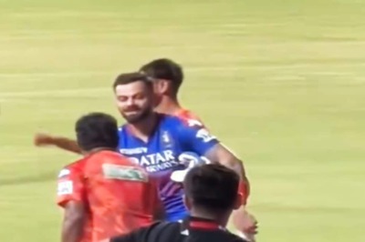 Former IPL Teammates Virat Kohli And Muttiah Muralitharan Briefly Catch up Ahead of RCB vs SRH Clash - WATCH