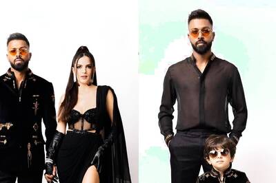 Natasa Stankovic, Hardik Pandya and Son Agastya Stun In Black Theme Photoshoot; Netizens Love Their 'Swag'