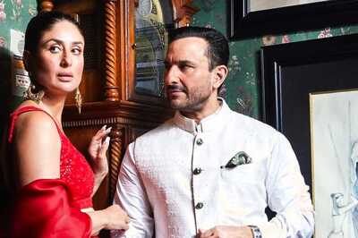 Saif Ali Khan Cannot Take His Eyes Off Kareena Kapoor In BTS Pics From NMACC; See Pics