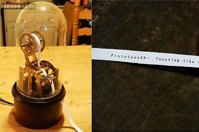 Now, a ticker-tape machine that prints tweets