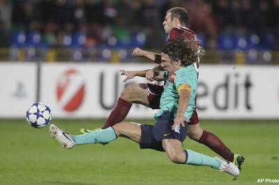 Champions League: Barca held to a 1-1 draw