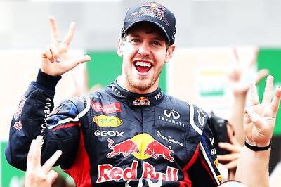 Vettel wins his 3rd straight F1 championship title