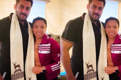 Salman Khan Brutally Trolled for Wearing Deer Print Scarf in This Photo With Mirabai Chanu