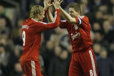 Liverpool is Gerrard and 10 others:Torres