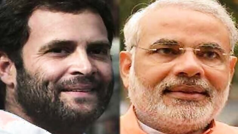 Modi holds Rahul's hand amid bonhomie in Parliament