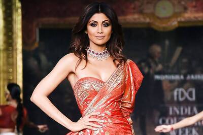 Shilpa Shetty Kundra Looks Stunning In A Monisha Jaising Drape Saree; See Pic