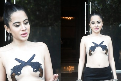 Urfi Javed Sports a See-Through Top And Covers Her Modesty With Gun-Shaped Pasties; See Bold Photos