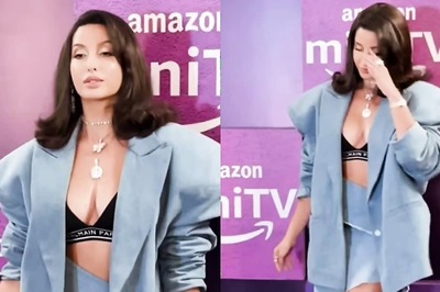 Hot! Nora Fatehi Looks Sexy In A Plunging Neckline Top And A Mini Skirt, Fans React; Watch