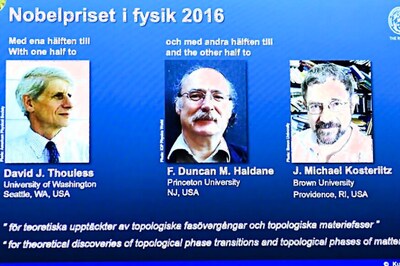 David Thouless, Duncan Haldane and Michael Kosterlitz Receive Nobel Prize in Physics