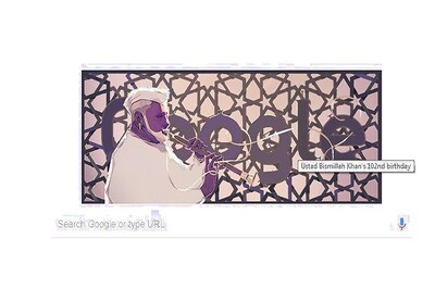 Google Doodle Celebrates Shehnai Maestro Ustad Bismillah Khan's 102th Birthday