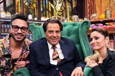 Ankita Lokhande, Vikas Jain Share Beautiful Photo With Dharmendra From Laughter Chef Sets