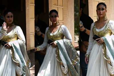 Kareena Kapoor Khan Walks Straight Out Of A Dream In A White And Gold Anarkali, Photos Go Viral