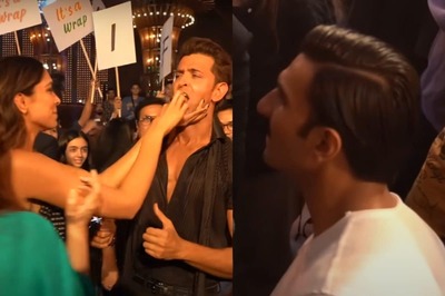 Deepika Padukone Feeds Hrithik Roshan Cake at Fighter Wrap Party, Ranveer Singh Gatecrashes | Watch