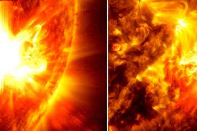 Nasa Captures Images Of A Stormy Sun Lashing Out Powerful Solar Flares