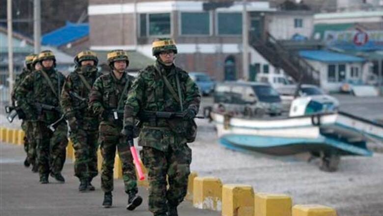 South Korea stages live fire drill near border