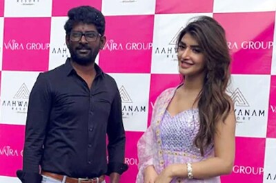 Sreeleela Attends The Aahwanam Resort Gandipet Puja Ceremony