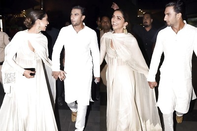 Padmaavat: Deepika Padukone-Ranveer Singh, Shahid Kapoor-Mira Rajput Arrive Hand-in-hand to Attend Film Screening