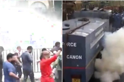 Water Cannons, Tear Gas, Lathicharge Amid 'Nabanna Abhijan' In Kolkata Over RG Kar Rape-Murder | Visuals