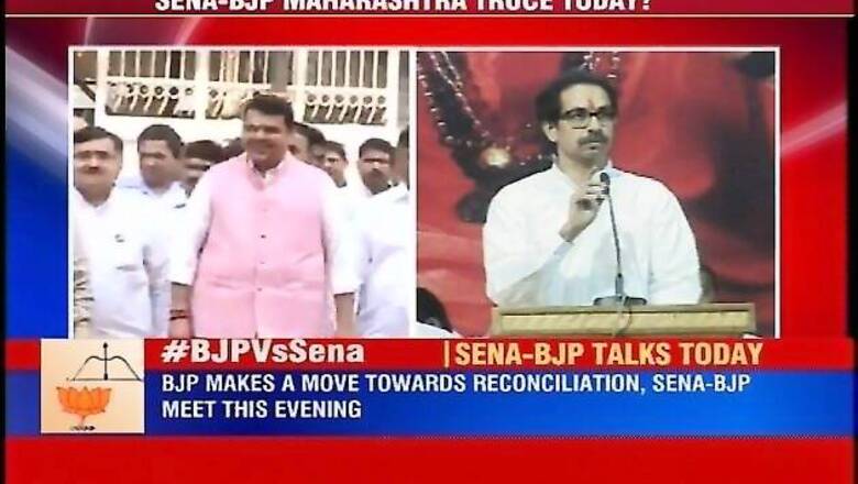 BJP, Shiv Sena leaders to meet today, truce over power sharing likely in Maharashtra