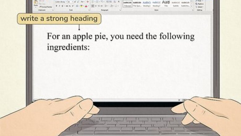 How to Write Bullets