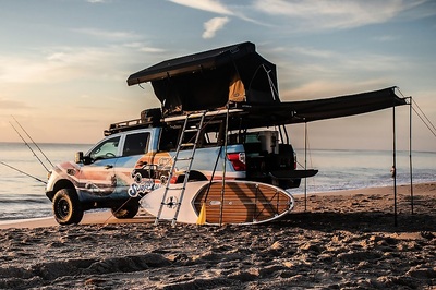 Nissan Unveils Titan Surfcamp Concept Lifestyle Pickup Truck - A Beach Bungalow on Wheels [Video]