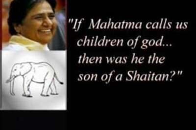 BSP targets Mahatma, aims to rattle Congress