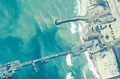 First Aid Delivered To Gaza Via Temporary Pier Made By US Military