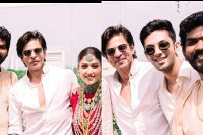 Shah Rukh Khan Flaunts Brightest Smile as He Poses With Nayanthara, Vignesh in Unseen Wedding Pics