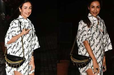 Malaika Arora Ditches The Pants For Sexy Shirt Dress, Greets Paparazzi With Big Smile | Watch Video