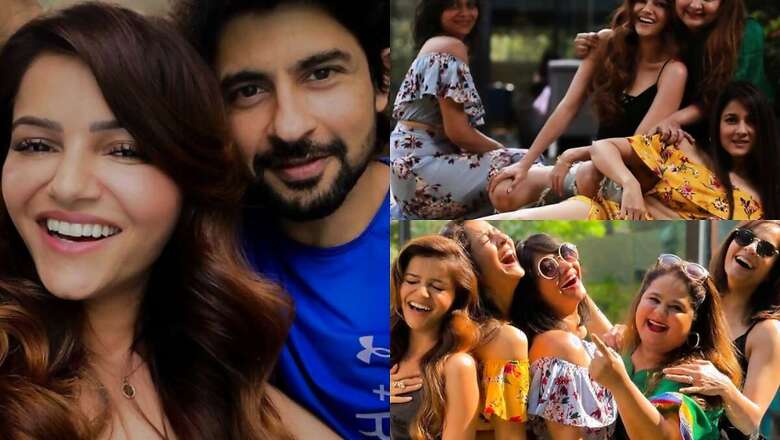 Rubina Dilaik Parties With BFFs Hussain, Tina, Sharad Kelkar As Abhinav Shukla Clicks Them, See Pics