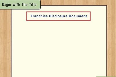 How to Create Disclosure Statements for a Franchise