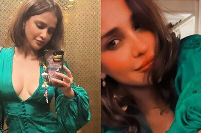 Sexy! Aisha Sharma Flaunts Cleavage As She Slips Into A Satin Mini-Dress; See Hot Photos