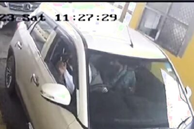 Amritpal Singh Seen On CCTV Fleeing in SUV in Punjab; Halts at Toll Plaza | WATCH