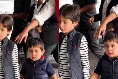Jeh Patiently Waits To Hold Taimur’s Hand at The Airport; Fans Gush Over Their Adorable Moment; Watch