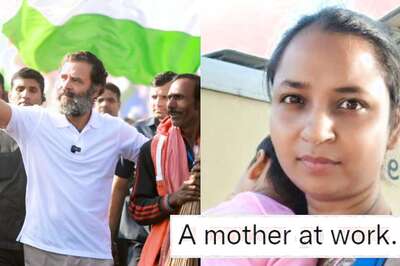 'Absolute Vision': Journalist Interviews Rahul Gandhi With Mic in One Hand, Child in Other