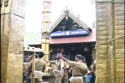 Newly Installed Golden Mast at Sabarimala Damaged, 5 Detained
