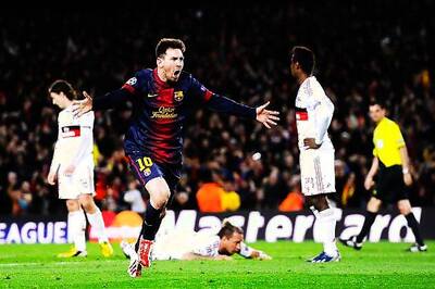 Barca beat Milan 4-0 in 2nd leg, reach quarters on 4-2 aggregate