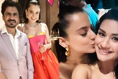 Kangana Ranaut Poses With Nawazuddin Siddiqui, Kisses Avneet Kaur At Tiku Weds Sheru Party; Photos