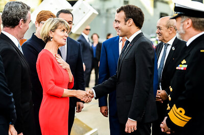 Emmanuel Macron's 'Delicious' Compliment to Australian PM's Wife Lands Him in a Soup