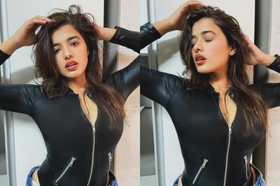 Ketika Sharma Turns Up The Heat In Black Leather Jacket Paired With Unbuttoned Jeans