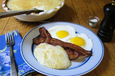 Cheesy Baked Grits a Deeply Satisfying Staple